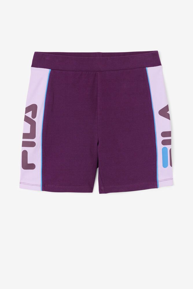 Fila Shorts Womens Purple Davina Bike - Ireland 94657-SCEK